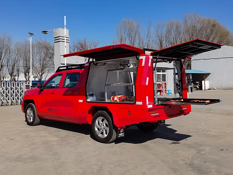 엔지니어링 장비가 포함된 중고 다기능 서비스 차량 4X4